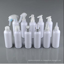 Botella de plástico blanca para mascotas para loción cosmética y spray